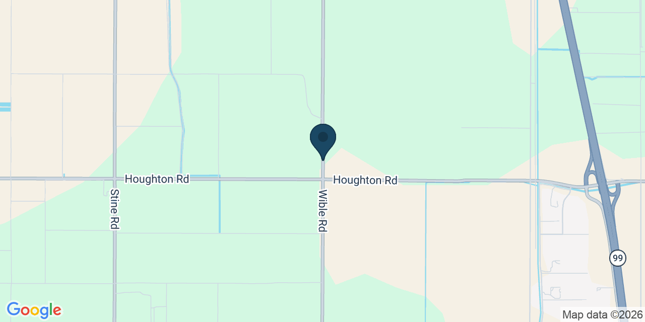 Map showing Kern County, CA