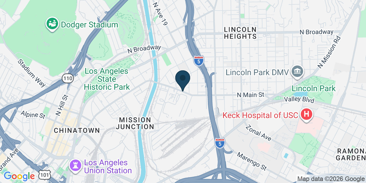 Map showing Los Angeles, Los Angeles County, CA