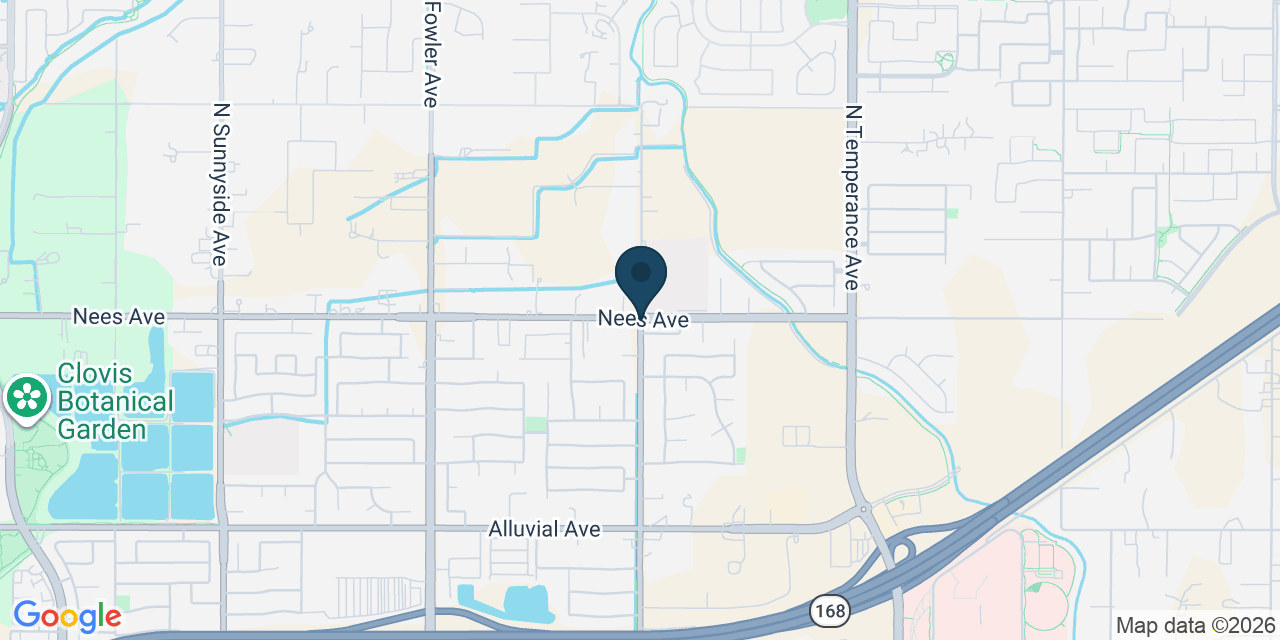 Map showing Clovis, Fresno County, CA