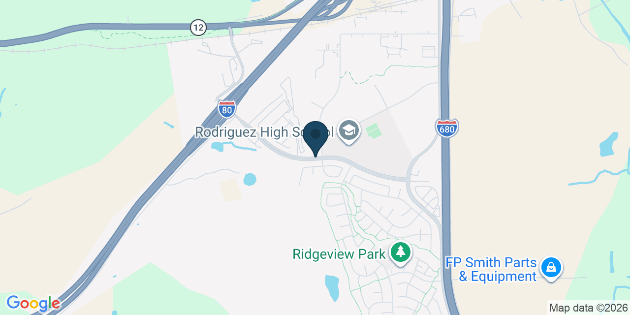 Map showing Solano County, CA