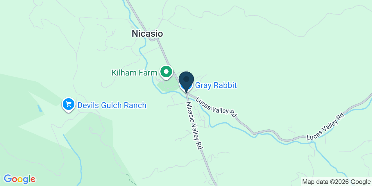 Map showing Nicasio, Marin County, CA