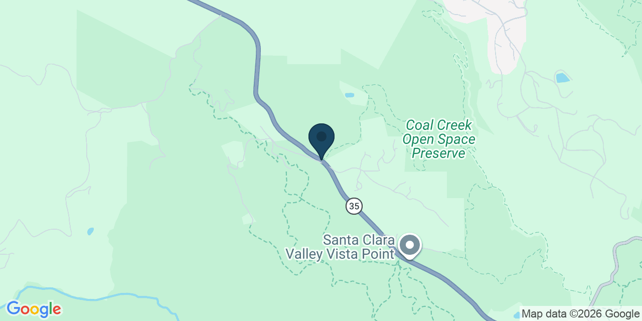 Map showing San Mateo County, CA