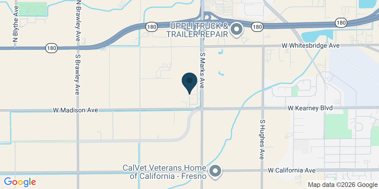 Map showing Fresno, Fresno County, CA