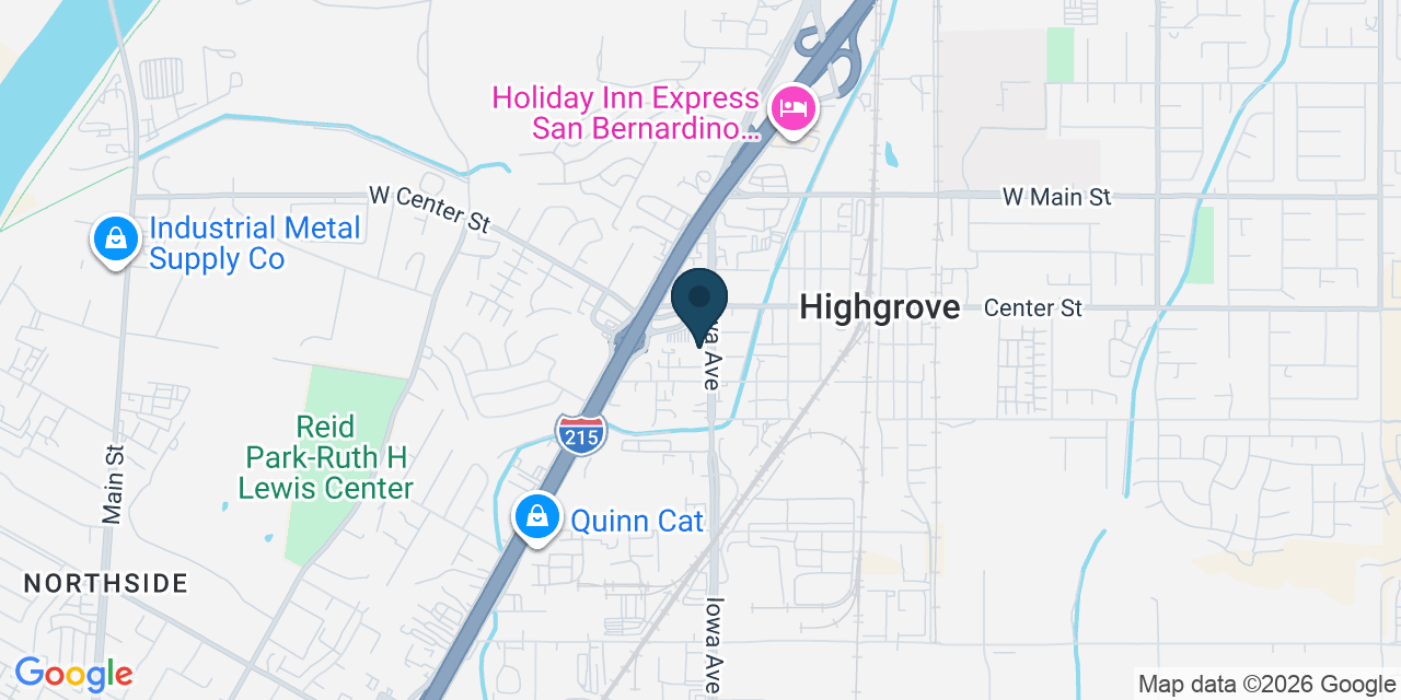 Map showing Riverside, Riverside County, CA