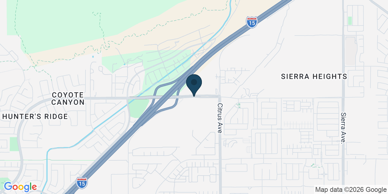 Map showing Fontana, San Bernardino County, CA