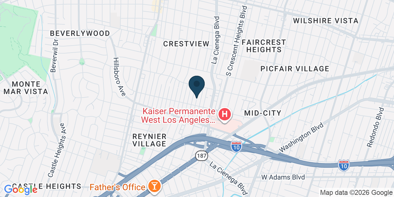 Map showing Los Angeles, Los Angeles County, CA