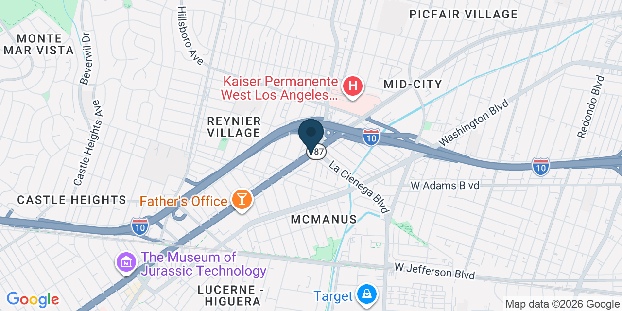 Map showing Los Angeles, Los Angeles County, CA