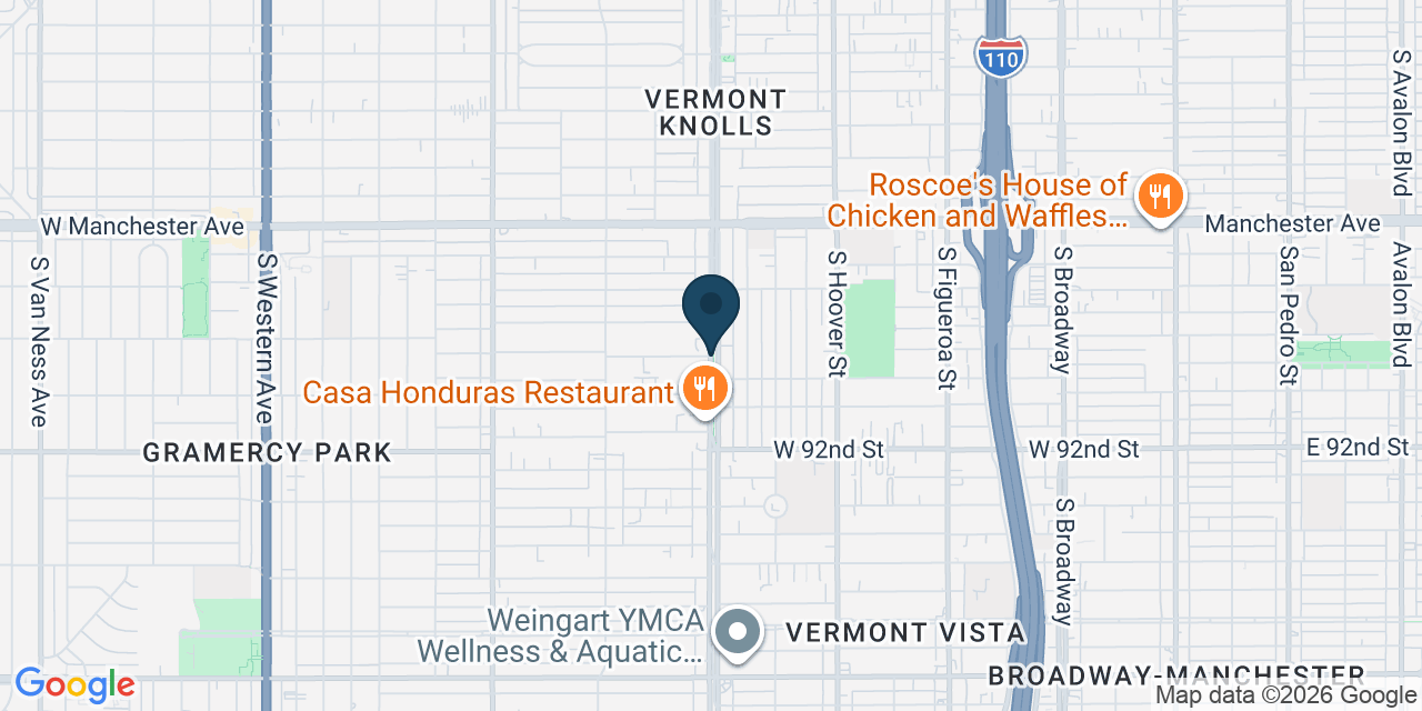 Map showing Westmont, Los Angeles County, CA