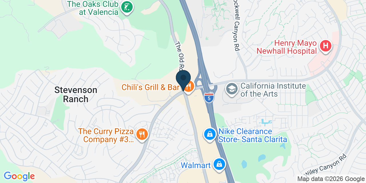 Map showing Stevenson Ranch, Los Angeles County, CA
