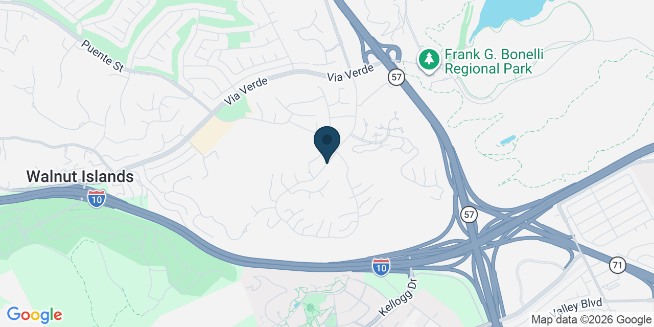 Map showing San Dimas, Los Angeles County, CA