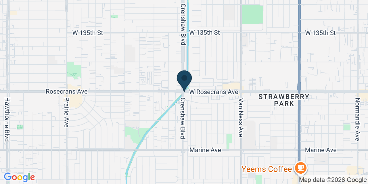 Map showing Los Angeles County, CA