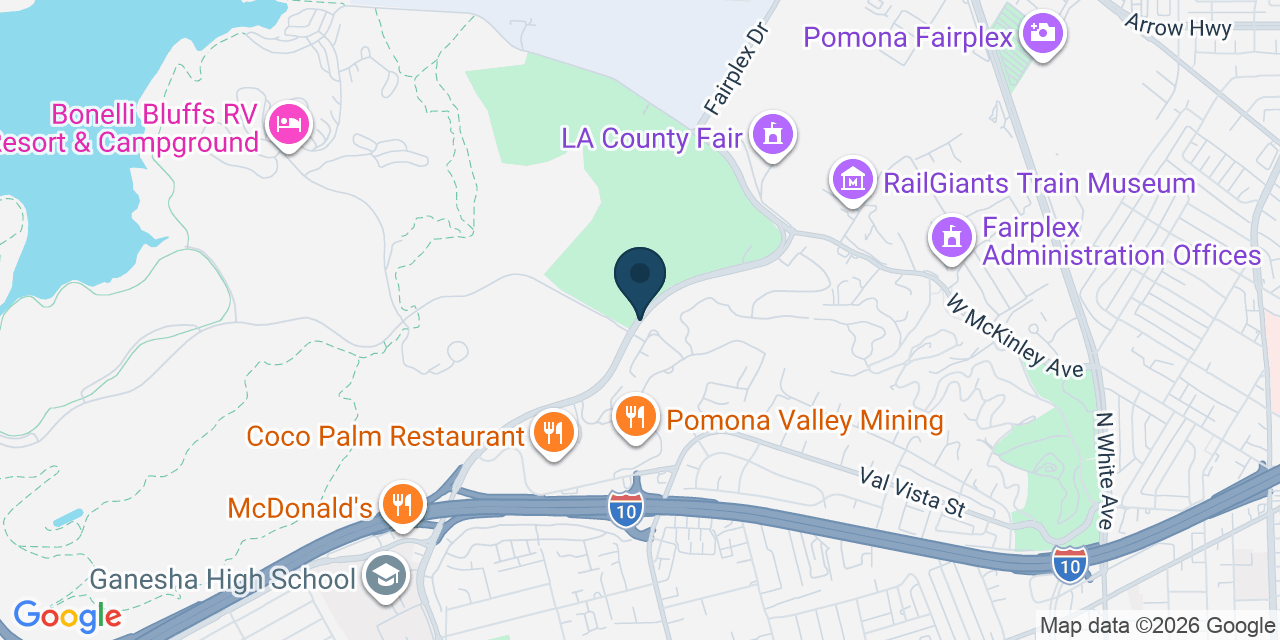 Map showing Los Angeles County, CA