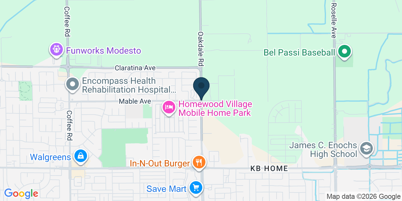 Map showing Stanislaus County, CA