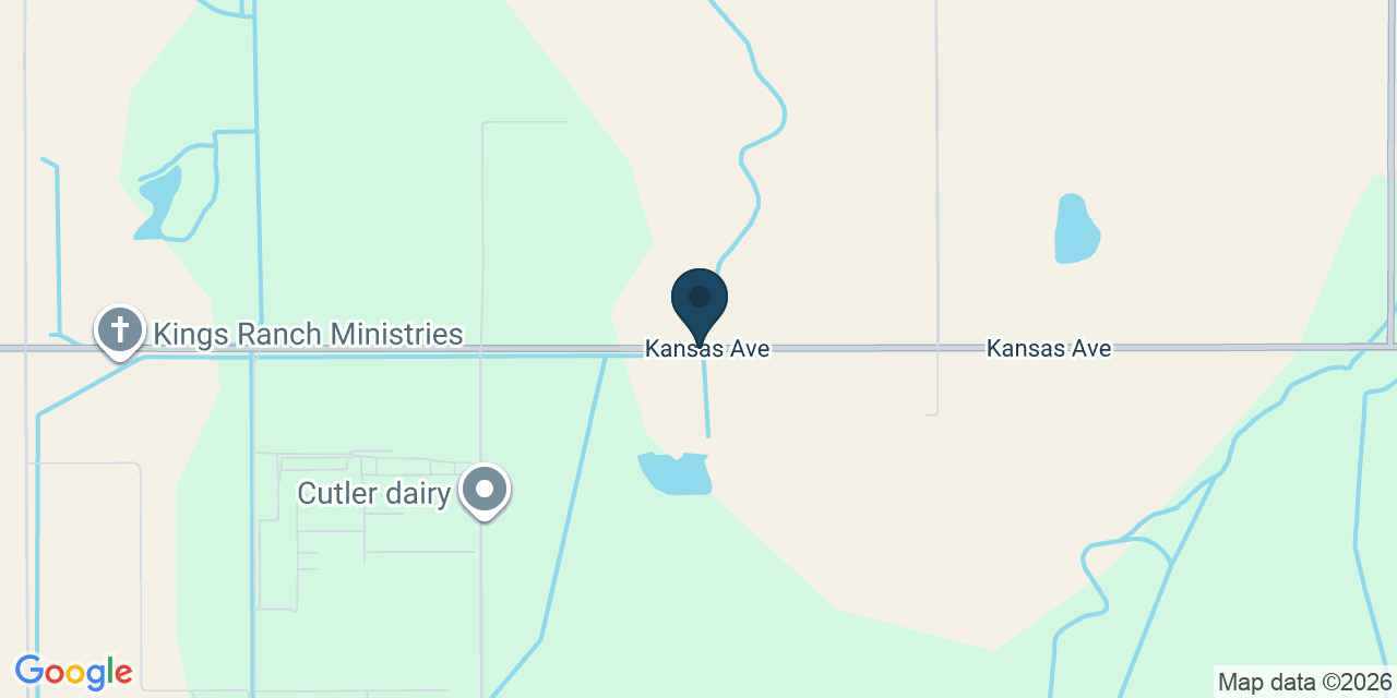 Map showing Kings County, CA