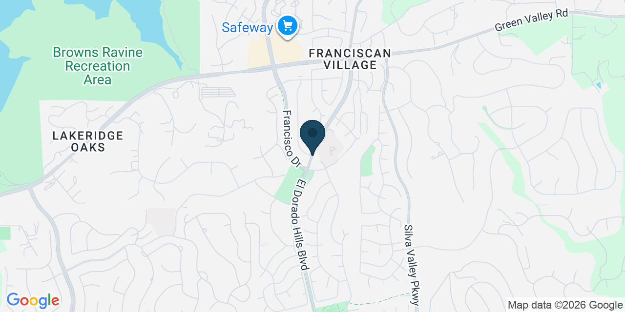 Map showing El Dorado Hills, El Dorado County, CA