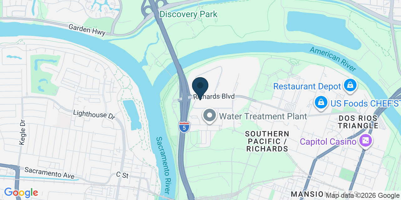 Map showing Sacramento, Sacramento County, CA