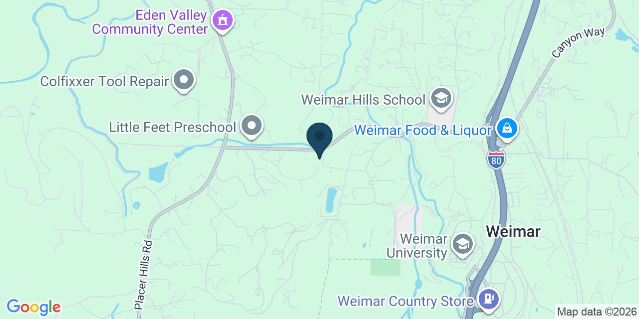 Map showing Colfax, Placer County, CA