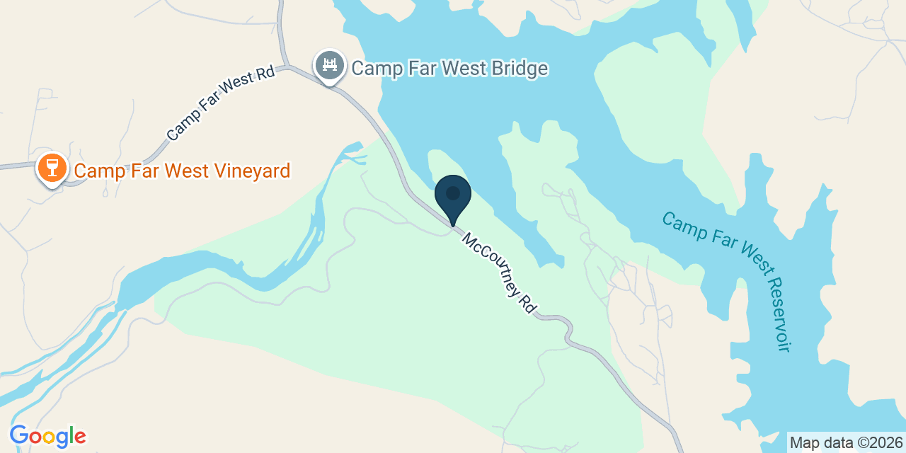 Map showing Placer County, CA