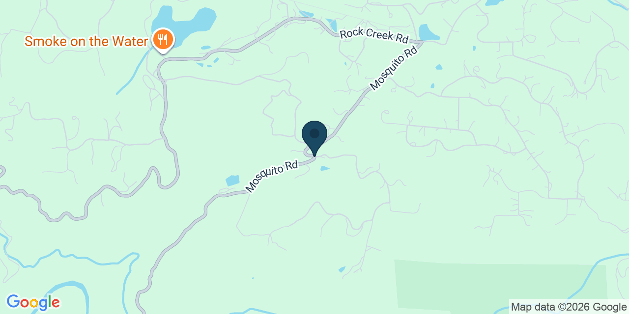 Map showing El Dorado County, CA