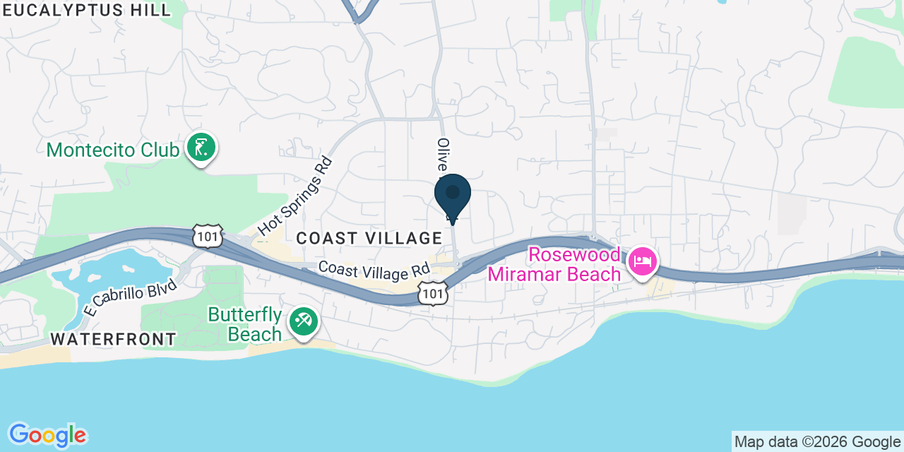 Map showing Santa Barbara County, CA