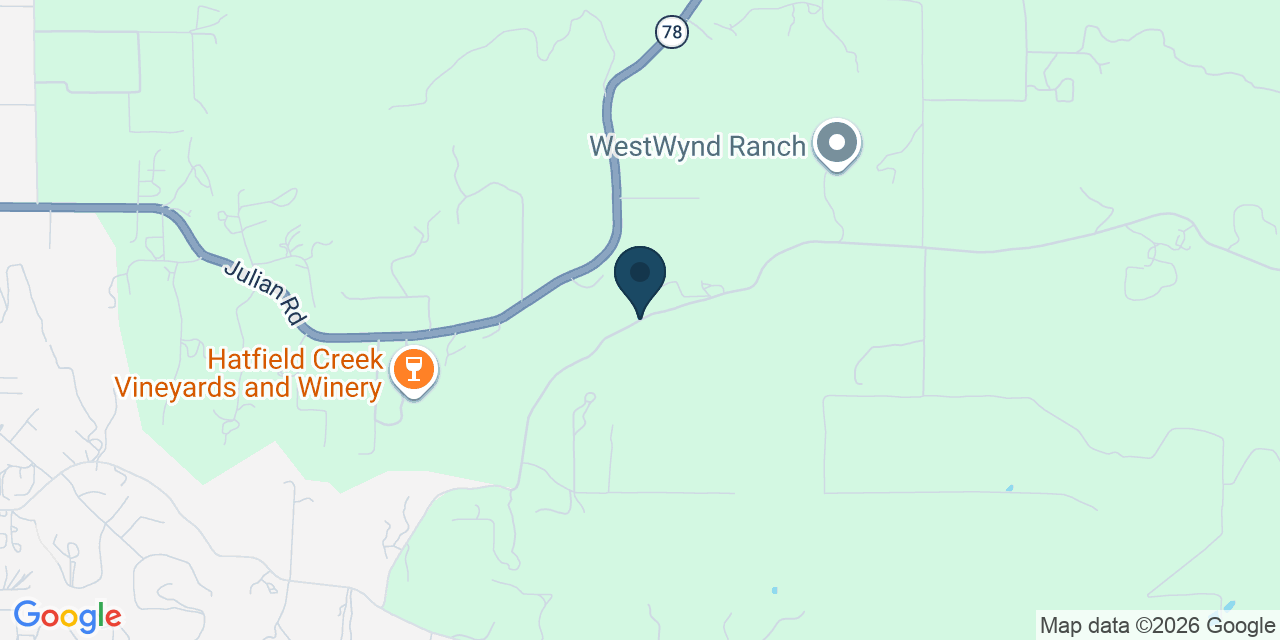 Map showing Ramona, San Diego County, CA