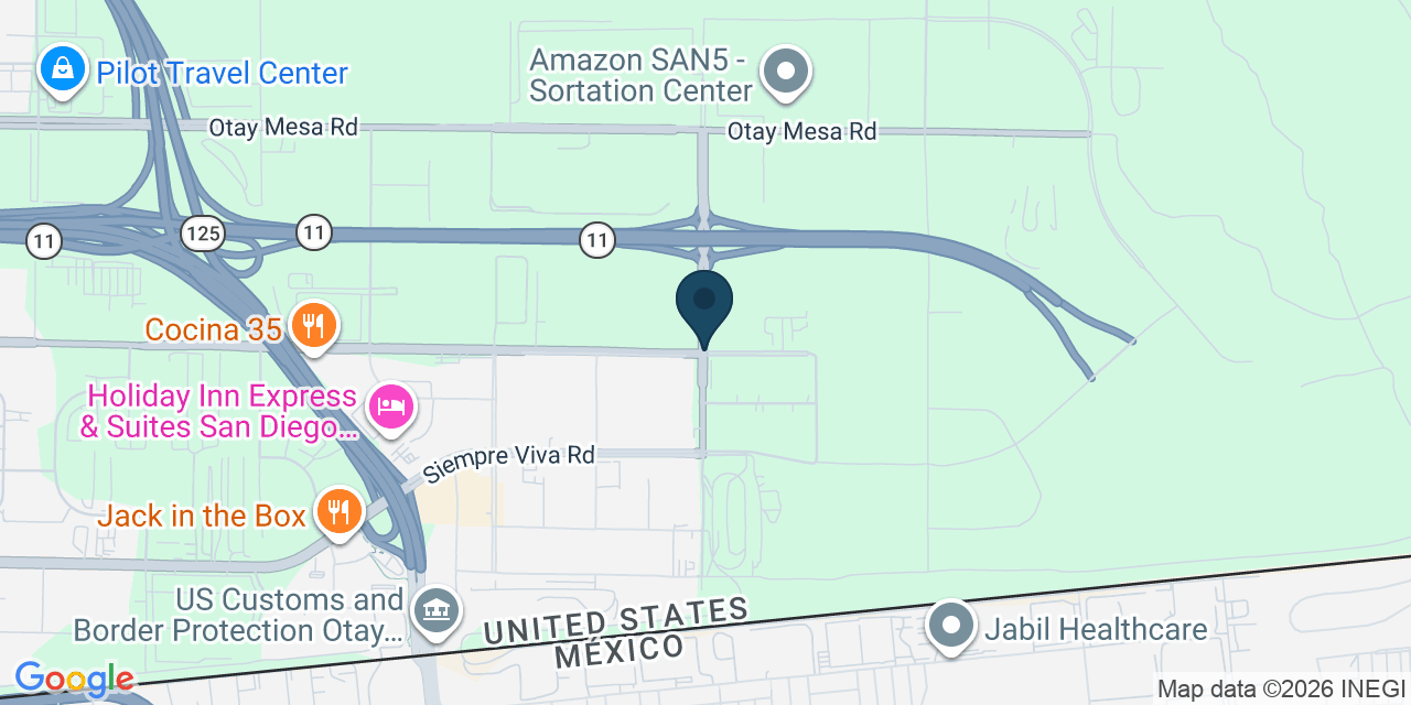 Map showing San Diego County, CA