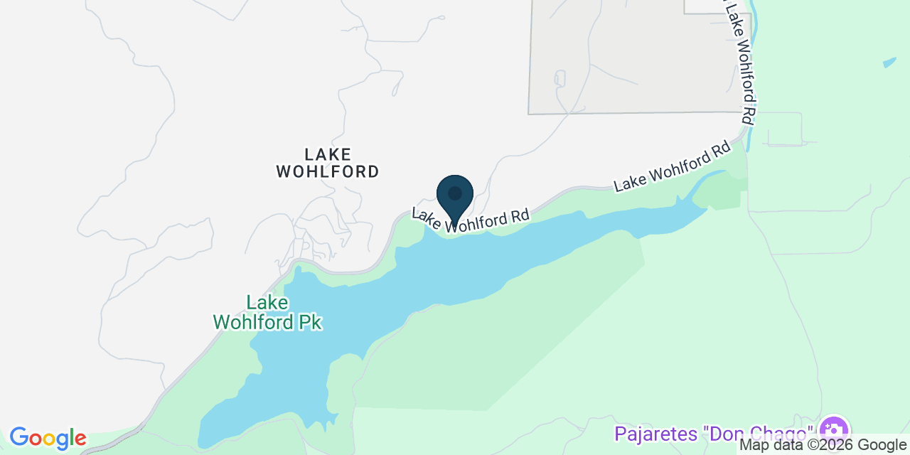 Map showing Lake Wohlford, San Diego County, CA