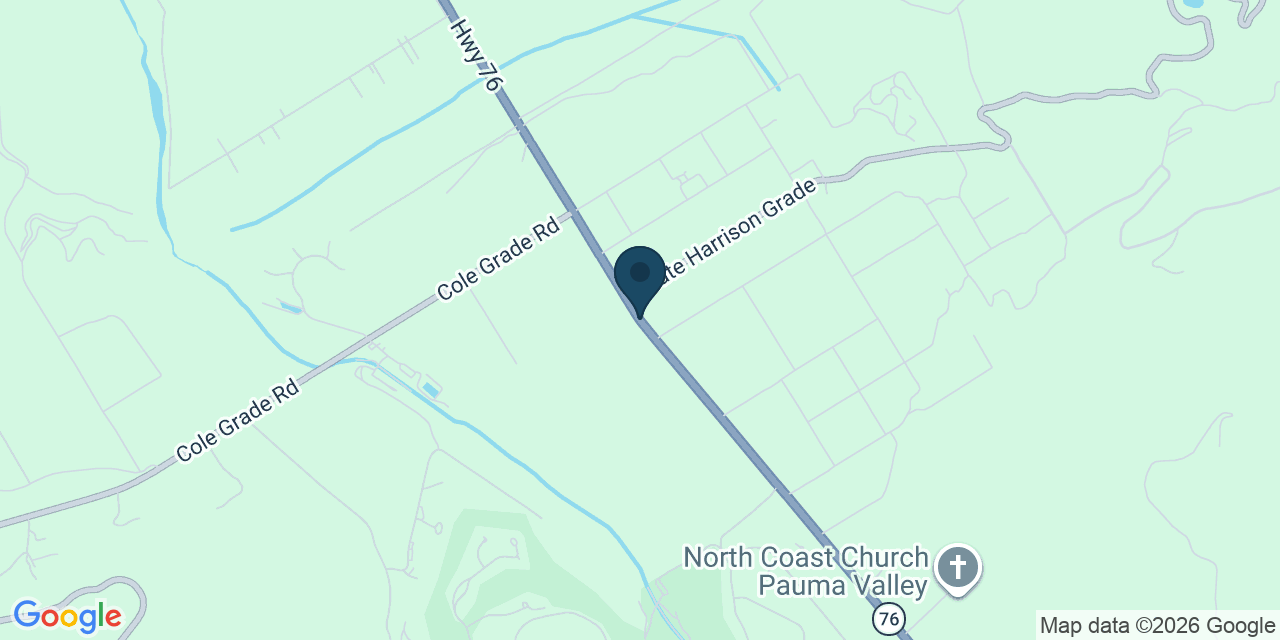 Map showing San Diego County, CA