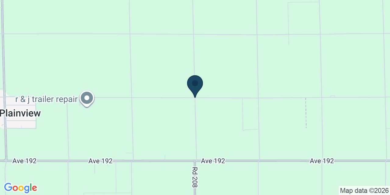 Map showing Tulare County, CA