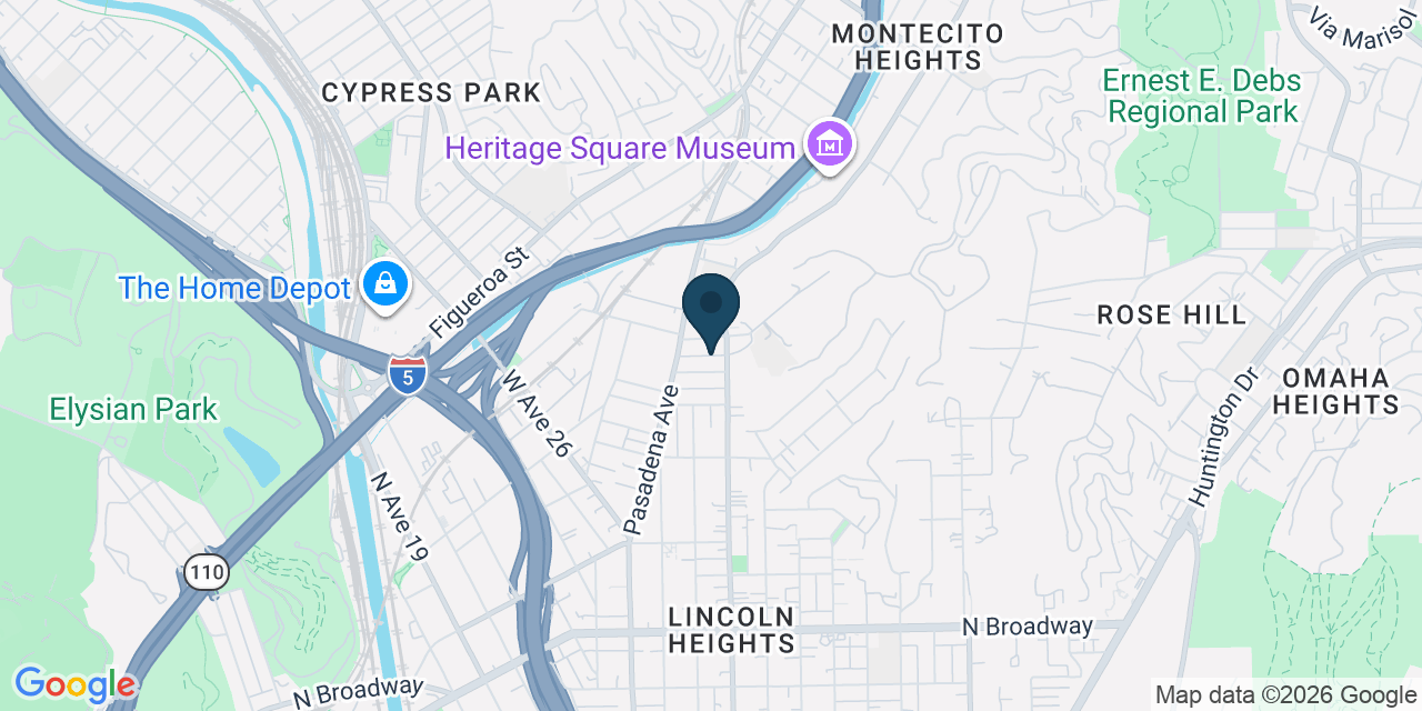 Map showing Los Angeles, Los Angeles County, CA
