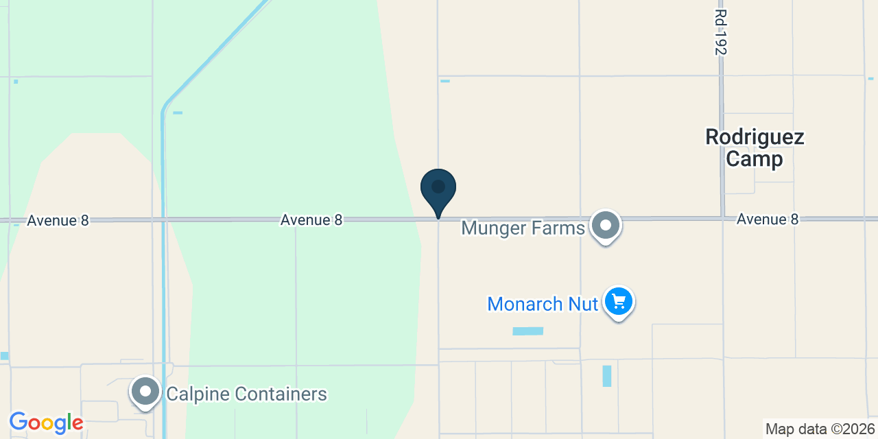Map showing Tulare County, CA