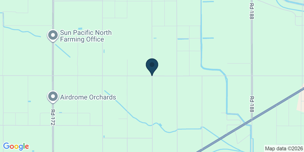 Map showing Tulare County, CA