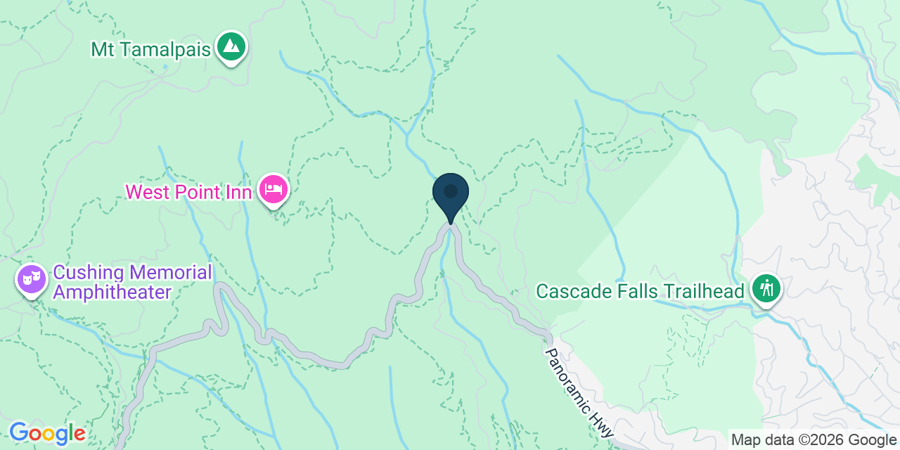 Map showing Mill Valley, Marin County, CA