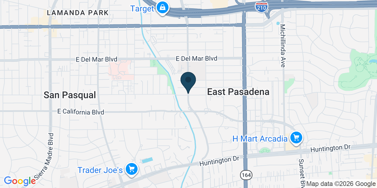 Map showing Los Angeles County, CA