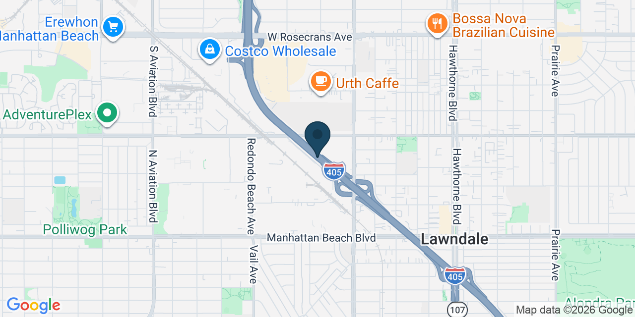 Map showing Redondo Beach, Los Angeles County, CA