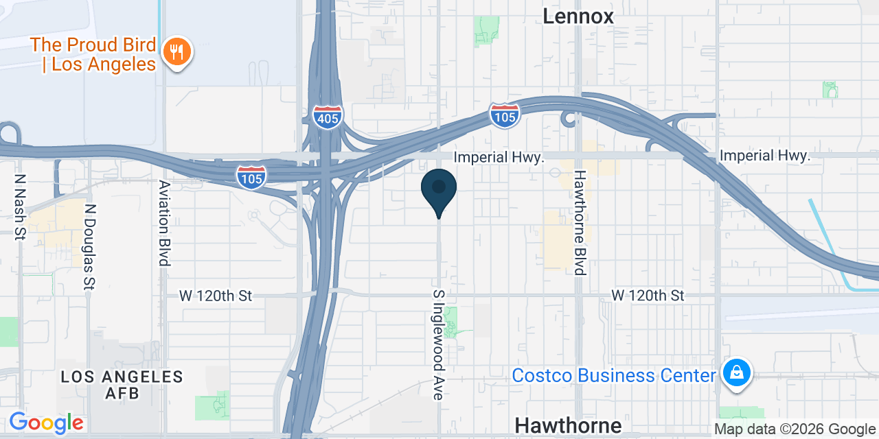 Map showing Los Angeles County, CA