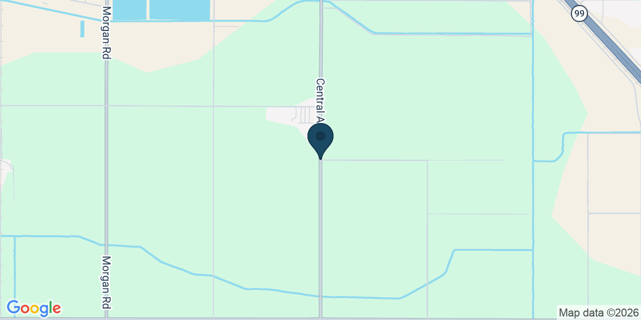 Map showing Stanislaus County, CA