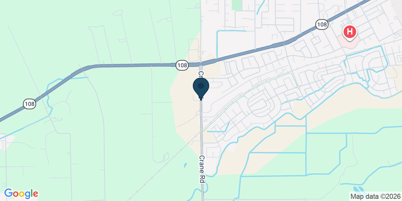 Map showing Stanislaus County, CA