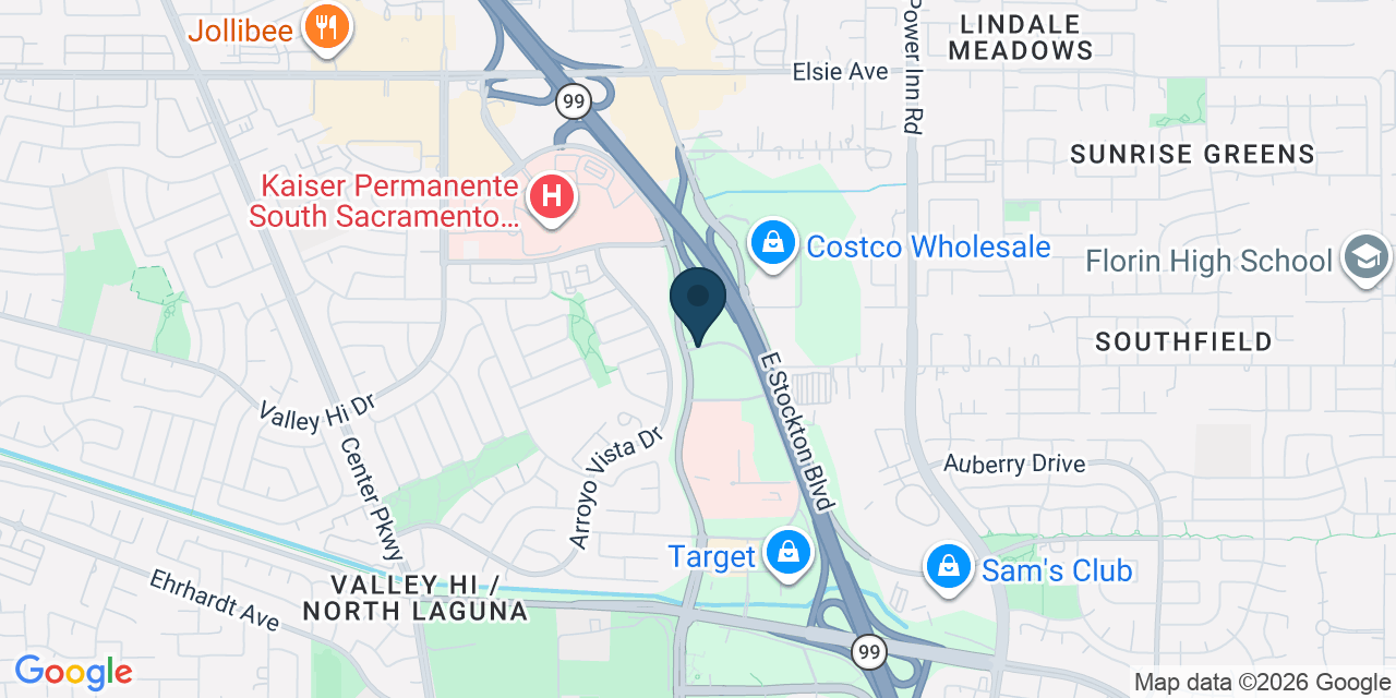 Map showing Sacramento, Sacramento County, CA
