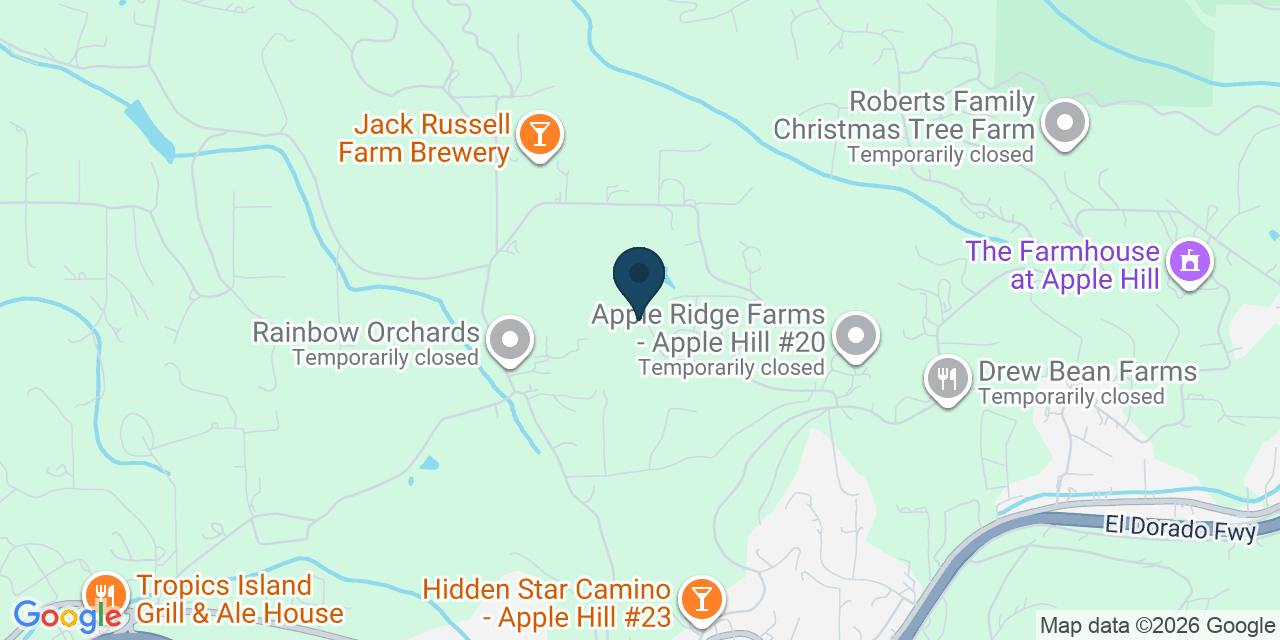 Map showing Camino, El Dorado County, CA