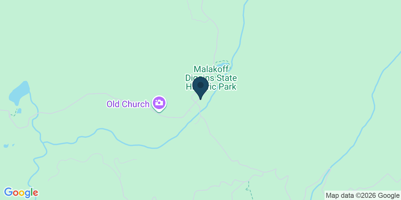 Map showing North Bloomfield, Nevada County, CA