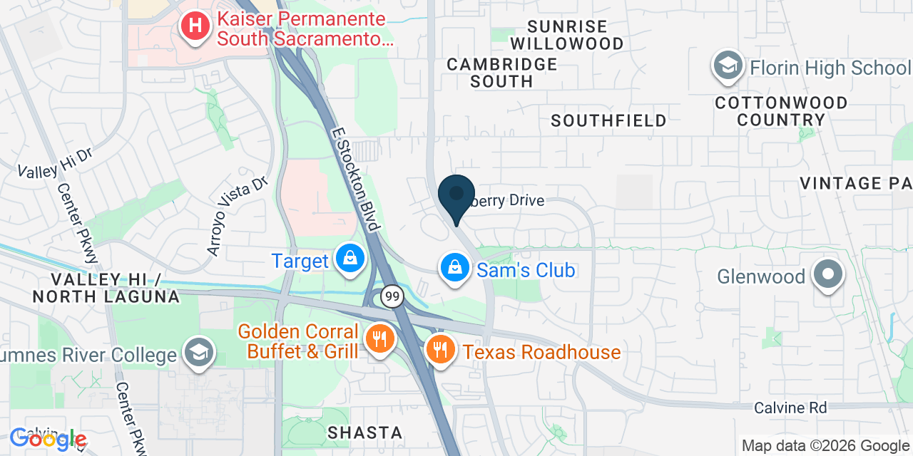 Map showing Sacramento, Sacramento County, CA