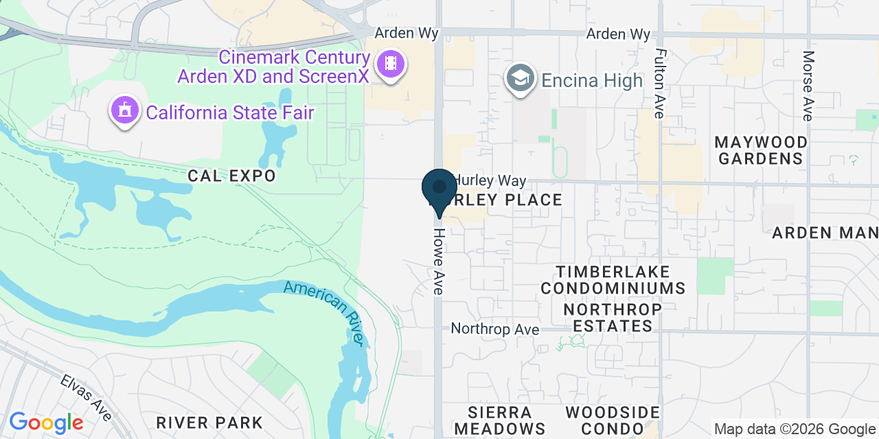 Map showing Sacramento County, CA