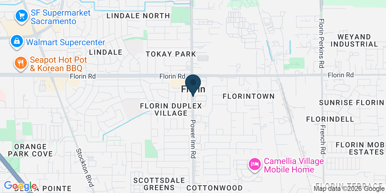 Map showing Sacramento County, CA