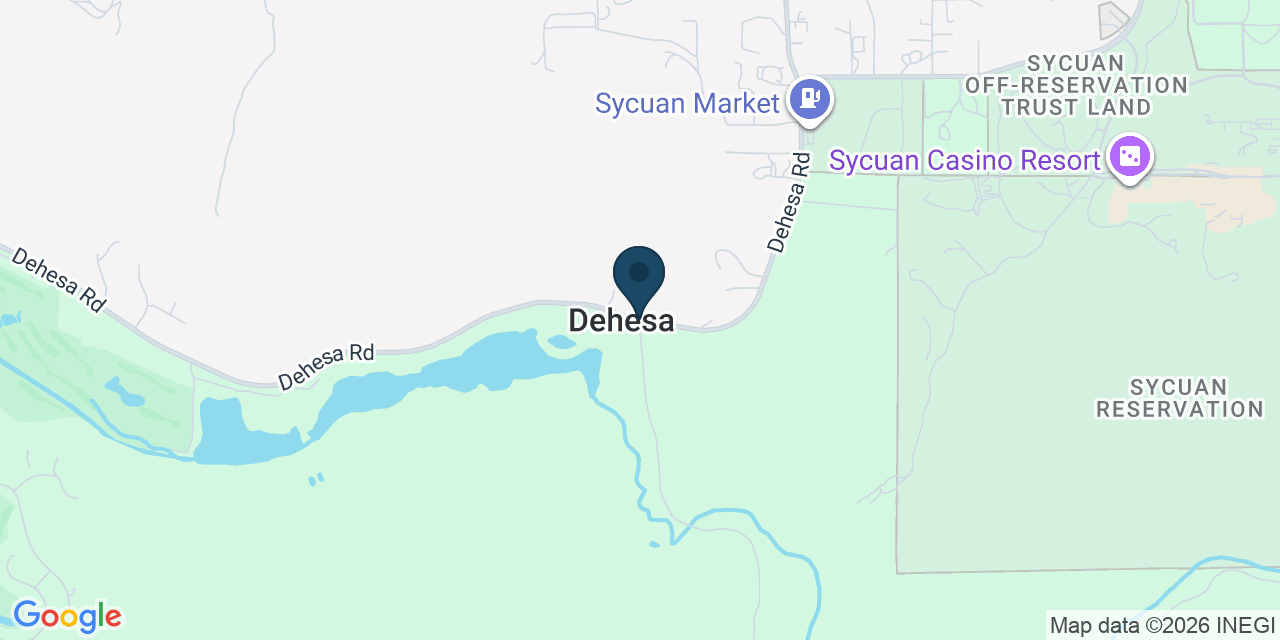 Map showing Crest, San Diego County, CA