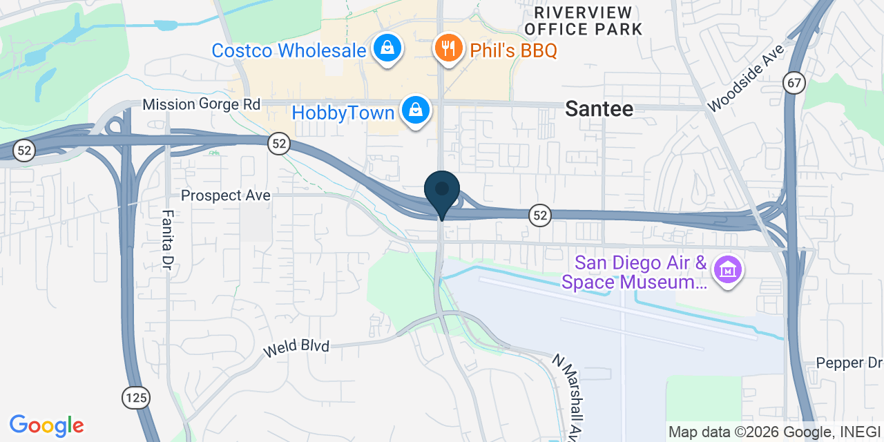 Map showing San Diego County, CA