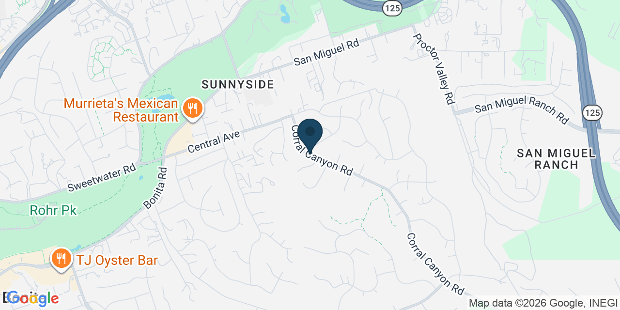 Map showing Bonita, San Diego County, CA