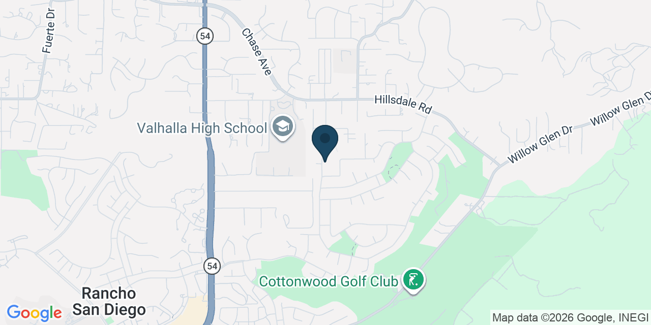 Map showing El Cajon, San Diego County, CA