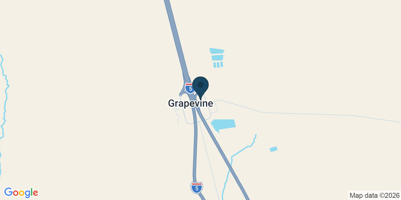 Map showing Grapevine, Kern County, CA