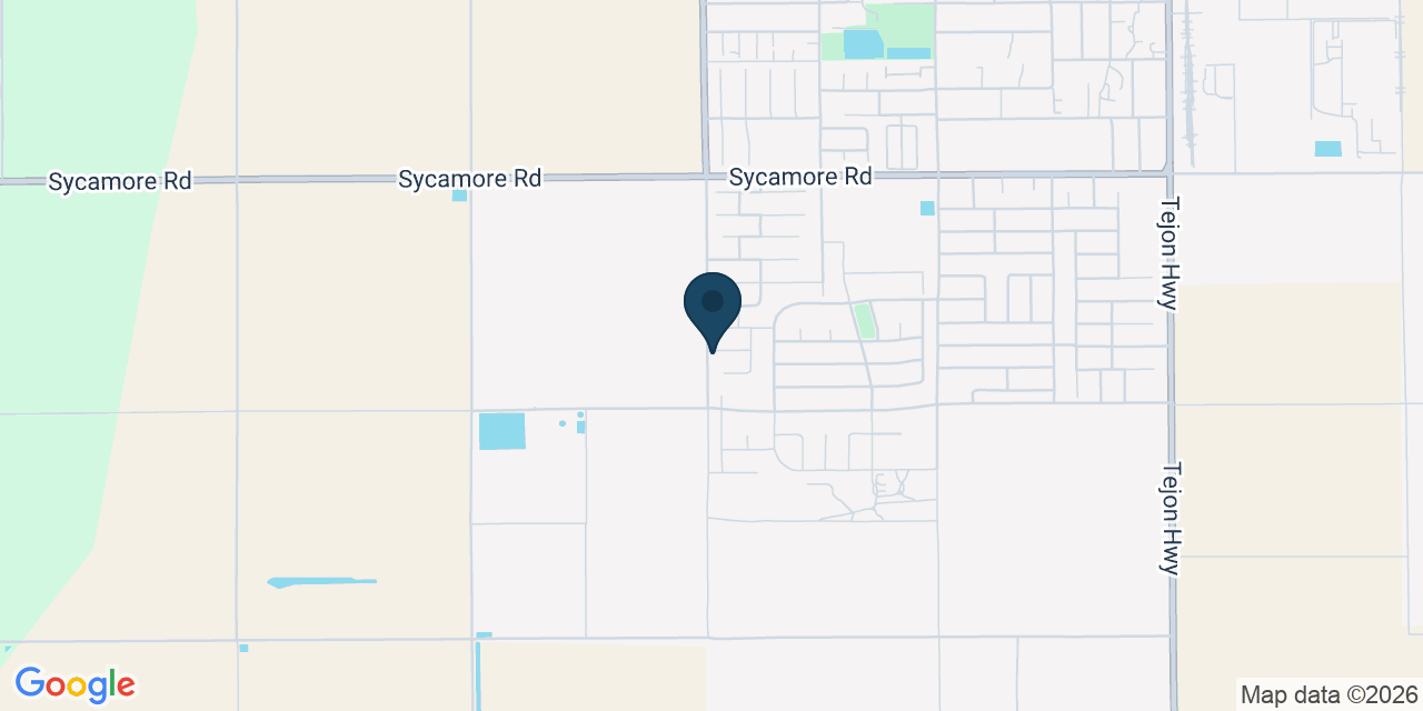 Map showing Arvin, Kern County, CA